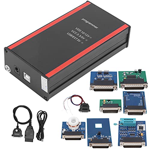 BHDK Escáner de Lector de código de automóvil, Kit de Programador de Llave de automóvil Profesional de 12 Piezas, escáner de automóvil Multifuncional con adaptadores completos