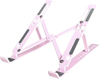Laptop Desktop Mount, Laptop Cooling Holder, Ergonomic Pad Stand - Foldable Ventilation Cooling Notebook Stand for Laptop, Computer, Tablet, PC