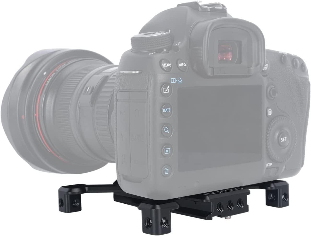 NICEYRIG Piastre a Sgancio Rapido per Fotocamera,supporto a sgancio rapido con adattatore da 1/4“ a 3/8”, conforme allo standard Arca Swiss, per fotocamere SLR grandi e mirrorless