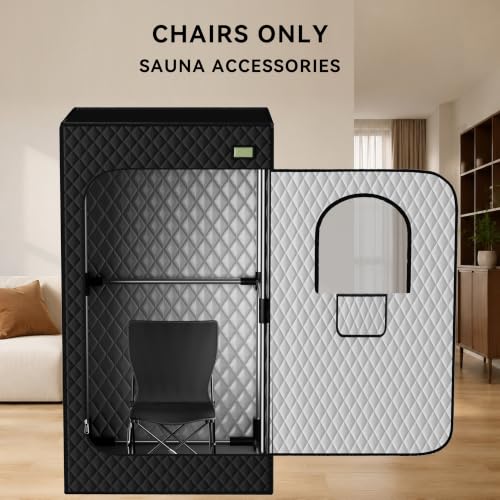 Image of Viconor Oversized Infrared Sauna Chair, Fast Folding Camping Sauna Chair | with a Storage Bag for Portable Sauna, Home Sauna, Beach, Picnic, Camping, Fishing, Hiking