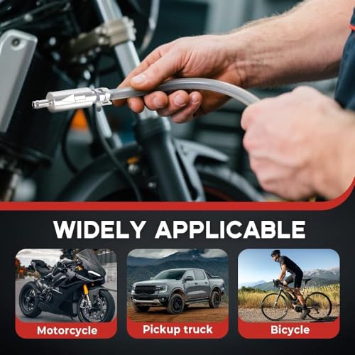 image for Generic 2PCS Brake Bleeder Kit,Motorcycle Brake Bleeder Hose with 2 No