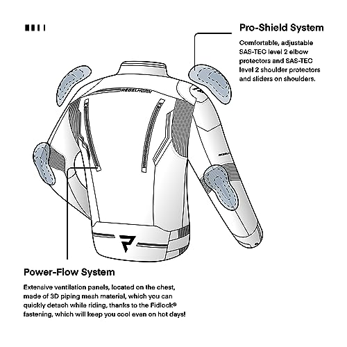REBELHORN Borg Giacca da Moto Uomo | Cordura |