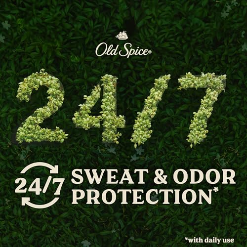 Image of Old Spice Antiperspirant & Deodorant for Men, 24 /7 Sweat & Odor Protection,24 /7 Freshness with Long Lasting Scent, Gentle on Skin, Dry Feel, Alpine with Hemp Oil Scent, 2.6 Ounce (Pack of 12)