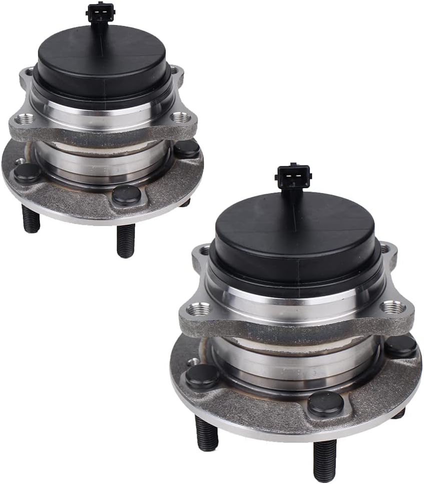 Autoround 512326 Pair Rear FWD Wheel Bearing and Hub Assembly Compatible with 2007-2020 Hyundai Santa Fe/2007-2012 Veracruz, 2011-2015 Kia Sorento 5 Lug