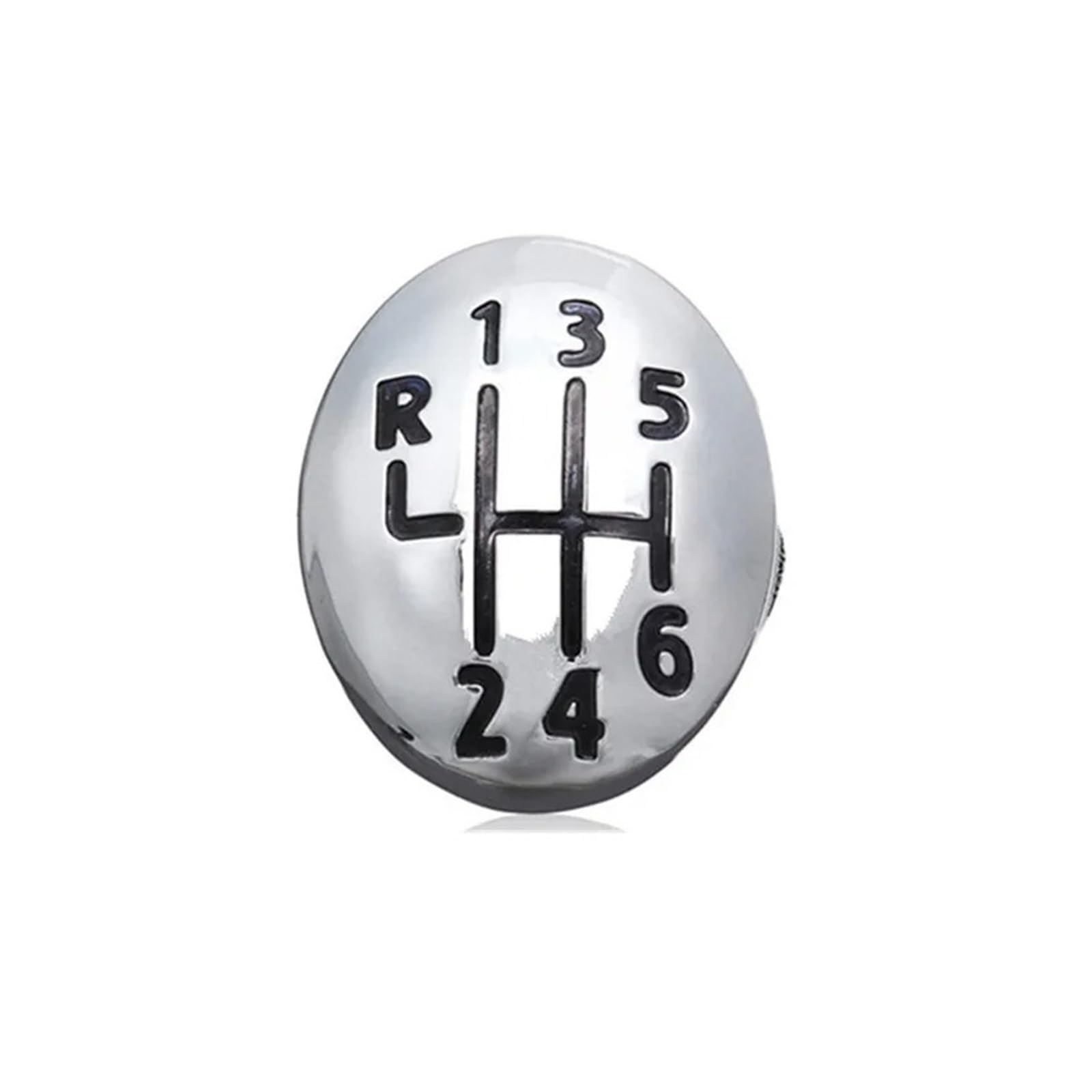 BWSDMZJQRT Car Gear Shifter Knob for Twingo 1996 1997 1998 1999 2000 2001-2011 5/6 Speed Car Gear Shift Knob Emblem Cover Stick Decor(6 Speed)