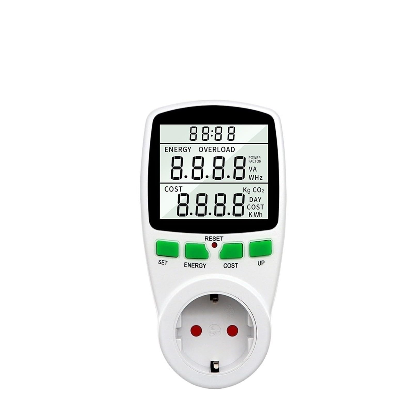 Leistungsmesser 220V Digitales Spannungs-Wattmeter-LCD