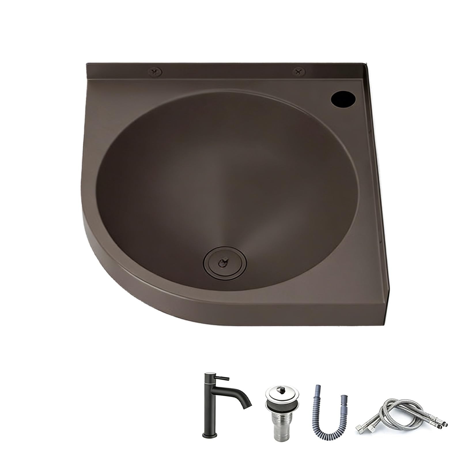 Évier d'angle inox pour optimiser les petites cuisines et salles de bains