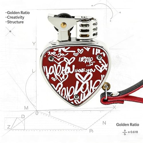 Encendedor metal rojo recargable con rueda de molienda miniatura 6