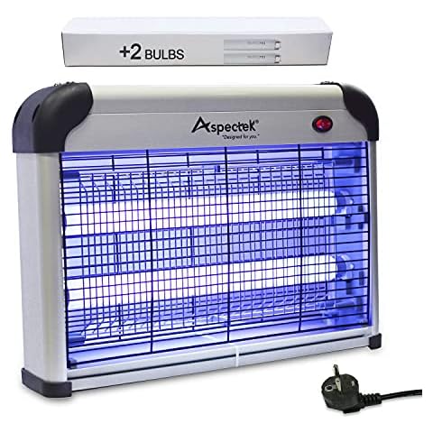 ASPECTEK Lámpara Mata Mosquitos Eléctrico 20W UV Cover