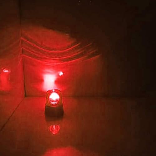Miniatura 3 de EKDJKK Lámpara de fiesta intermitente roja giratoria de 3 pulgadas, luz estroboscópica de DJ, luces de advertencia de seguridad intermitentes de 360