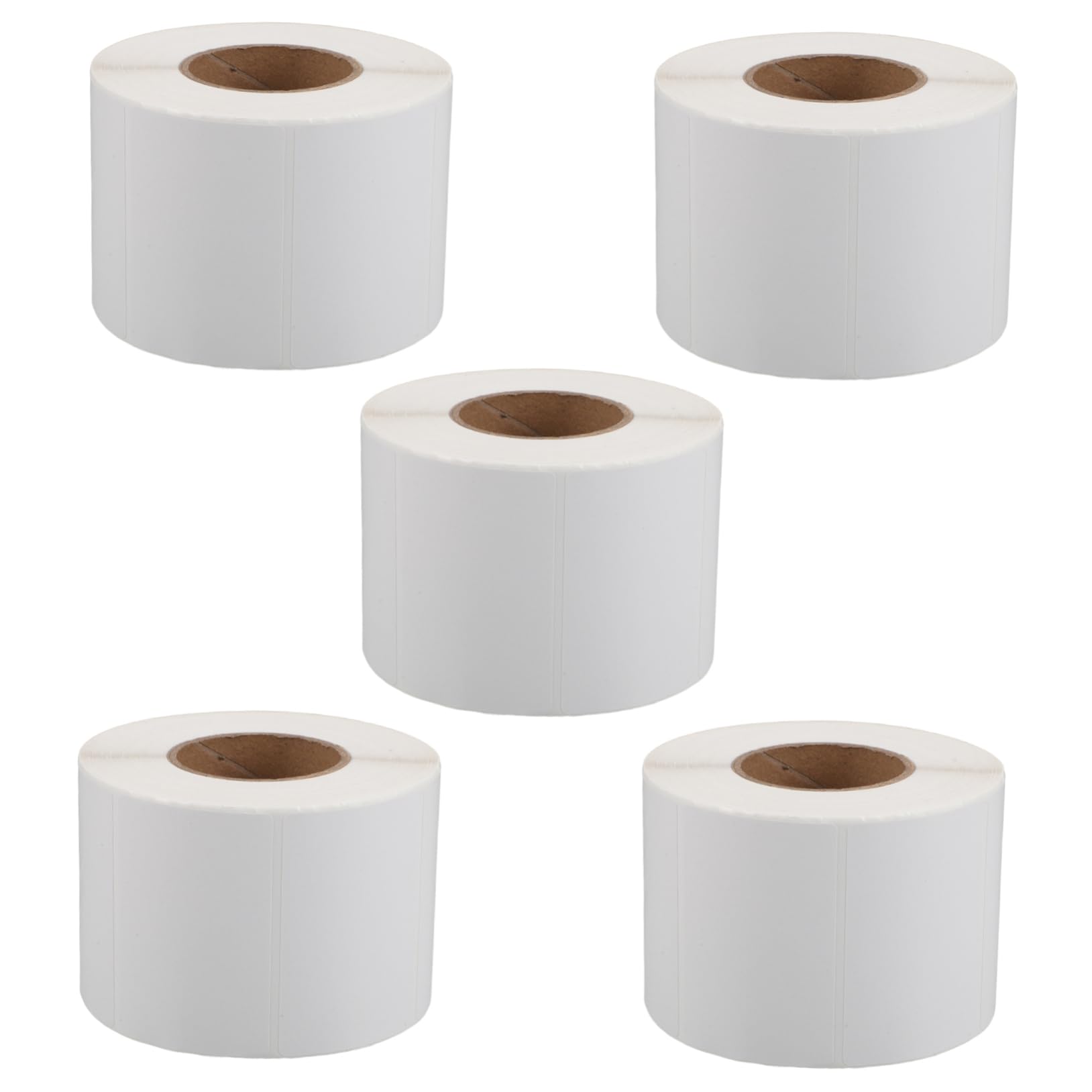 POPETPOP 5rotoli Etichette Termiche per Spedizione Impermeabili e Resistenti al Calore Compatibili Stampanti Codice Barre per Uso Versatile in Piccole Imprese e Applicazioni Industriali
