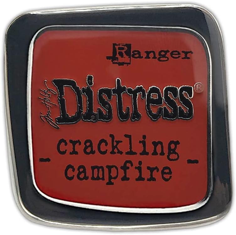 Tim Holtz - Ranger Tim Holtz-Distress Pin-Carded-Crackling Campfire, 1, TDZ73116, 1 pin