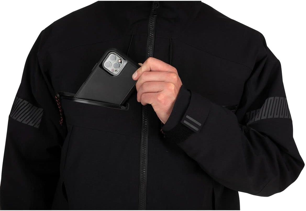 Simms Men's CX Fishing Jacket, Waterproof Windbreaker with Hood