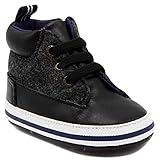 nautica baby back  Nautica Tiny Boot Like High-Top, Baby Prewalker, Crib Sneakers, Bootie,Toddler/Infant Soft Sole Shoes