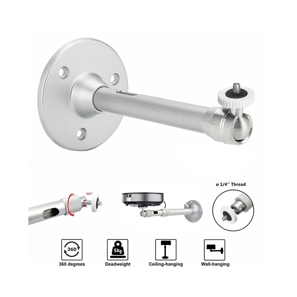 Supporto per proiettore, Staffa telescopica for monitor da 20-40 cm in lega di alluminio, staffa for proiettore for telecamera con asta di monitoraggio