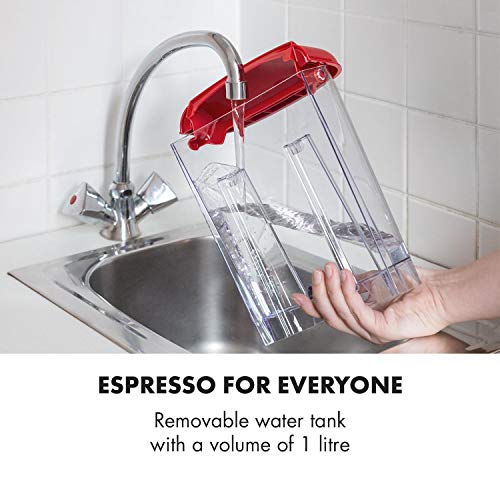Klarstein Espressionata Gusto Espressomaschine, Siebträgermaschine mit 1100 W, 15 Bar Druck, Siebträger Kaffeemaschine… – Bild 5