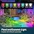 Linkind Solar Spot Lights Outdoor, IP67 Solar Lights Outdoor Waterproof, Multicolor Solar Landscape Spotlights for Halloween Decorations, Yard, Garden, Pathway(2 Pack)
