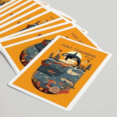 Baraja de Poker Port Townsend Washington 52 cartas miniatura 5