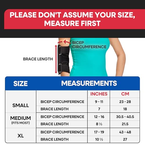Elbow Brace and Splint for Tendonitis and Ulnar Nerve Support | Tennis Elbow Compression Sleeve for Men and Women
