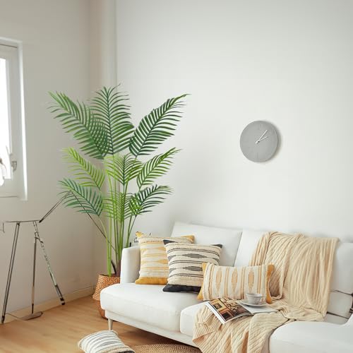 Image of HAIHONG 4FT Artificial Palm Tree,Faux Areca Palm Plant with Real Touch Leaves and Adjustable Branches,Fake Tropical Palm Tree for Home Office Indoor Outdoor Modern Decoration