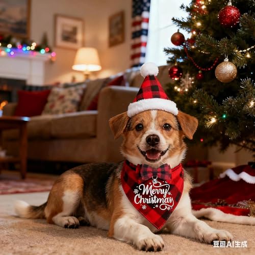 Conjunto Disfraz Navidad 3 Piezas para Perro Pequeño miniatura 4