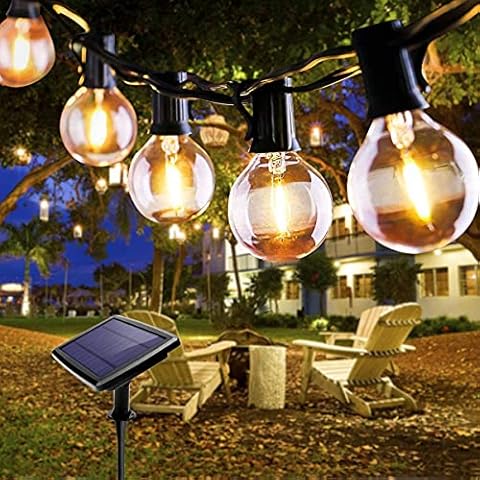 Guirnaldas Luces Solar Exterior, 25+2 LED Cover
