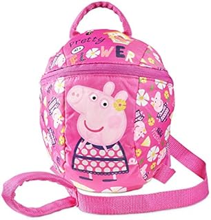 Peppa Pig Backpack with Reins  Toddler Baby Kids Girls Backpack with detachable safety reins for parental control