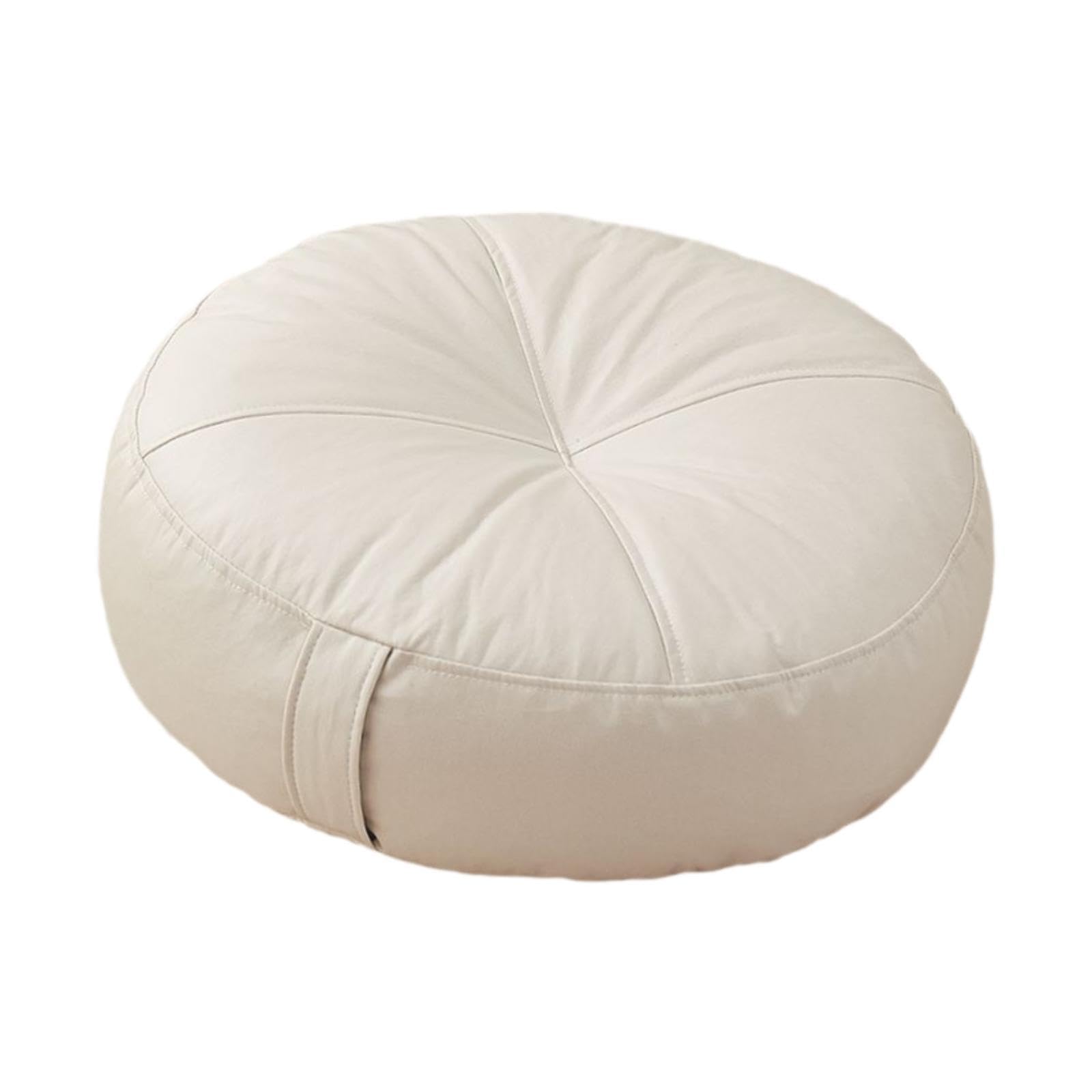 UJEAVETTE Round Floor Pillow Throw Pillow Floor Seating Cushion for Chair Sofa Bedroom White-image-17