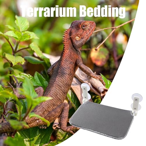 Hamaca para reptiles plegable con percha para tomar el sol y cama de PVC 6