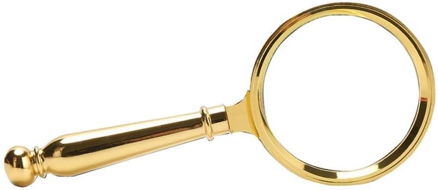 Lupa de mano mano 20 veces lupa mango de metal lectura observación lupa espejo multiusos lupa personal