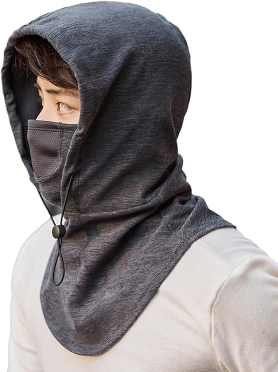 Image of AUGEN Warm Soft Fleece Bike Bicycle Face Mask Snood Hood Neck Scarf Fleece Balaclava Warm Full Face Cover Winter Camping Ski Hiking Snow Mask Beanie