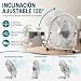 JYC CREATIVE Ventilador personal de metal ventilador de mesa de alta velocidad con 3 aspas de aluminio Imagen de JYC CREATIVE Ventilador personal de metal ventilador de mesa de alta velocidad con 3 aspas de aluminio