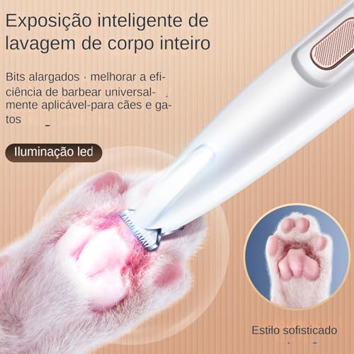 Kumprohu Aparador de pêlos de pata de gato, aparador elétrico de pata para gatos - Aparador de almof