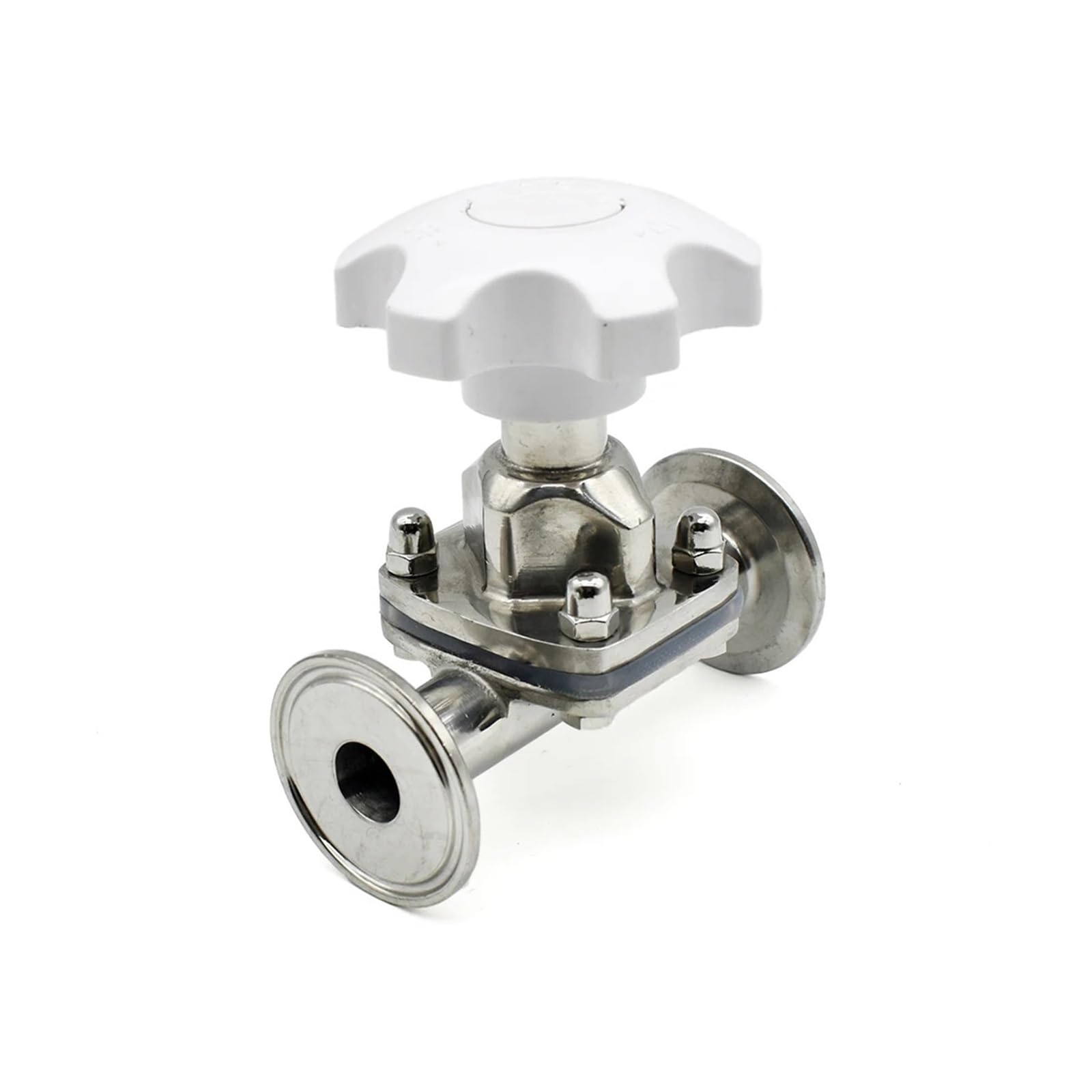 Vanne à membrane DN25 en acier inoxydable SS316L avec raccord tri-clamp pour fluide pur
