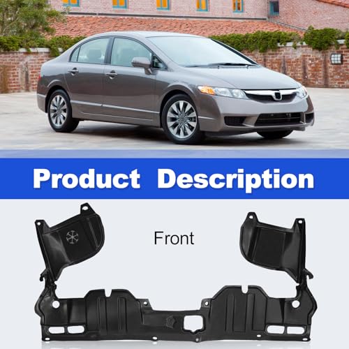 image for CarPartsDepot Front Lower Engine Splash Shield Center Cover Compatible
