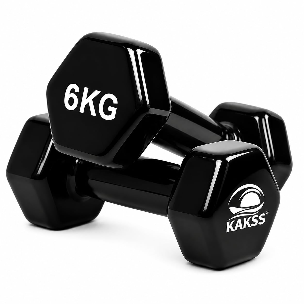 Kakss Cast Iron Vinyl Dumbbells - 1.5KG Pair -27 Kakss Cast Iron Vinyl Dumbbells - 1.5KG Pair -27