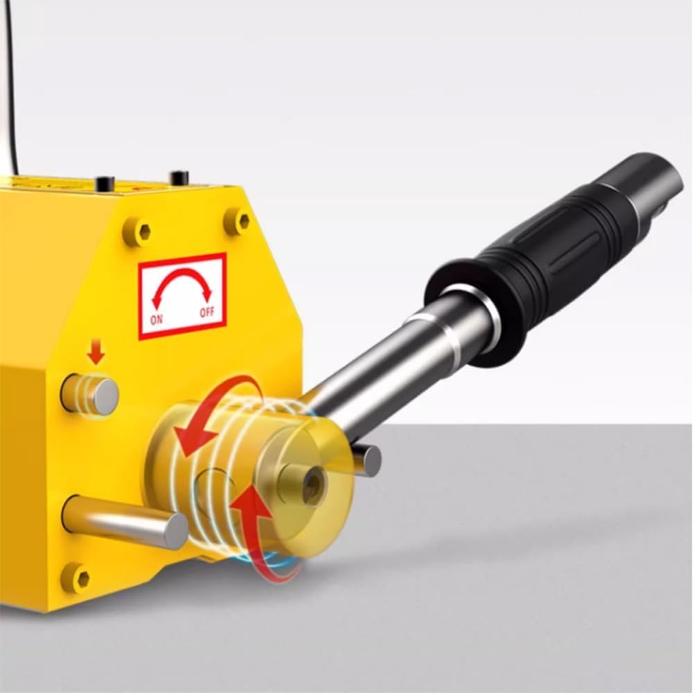 Sollevatore Magnetico per Carichi Pesanti - Magnete di Sollevamento Permanente per Il Sollevamento di Lamiere, Tavole E Carichi in Acciaio - Ideale per Gru da Officina E One Color 100KG