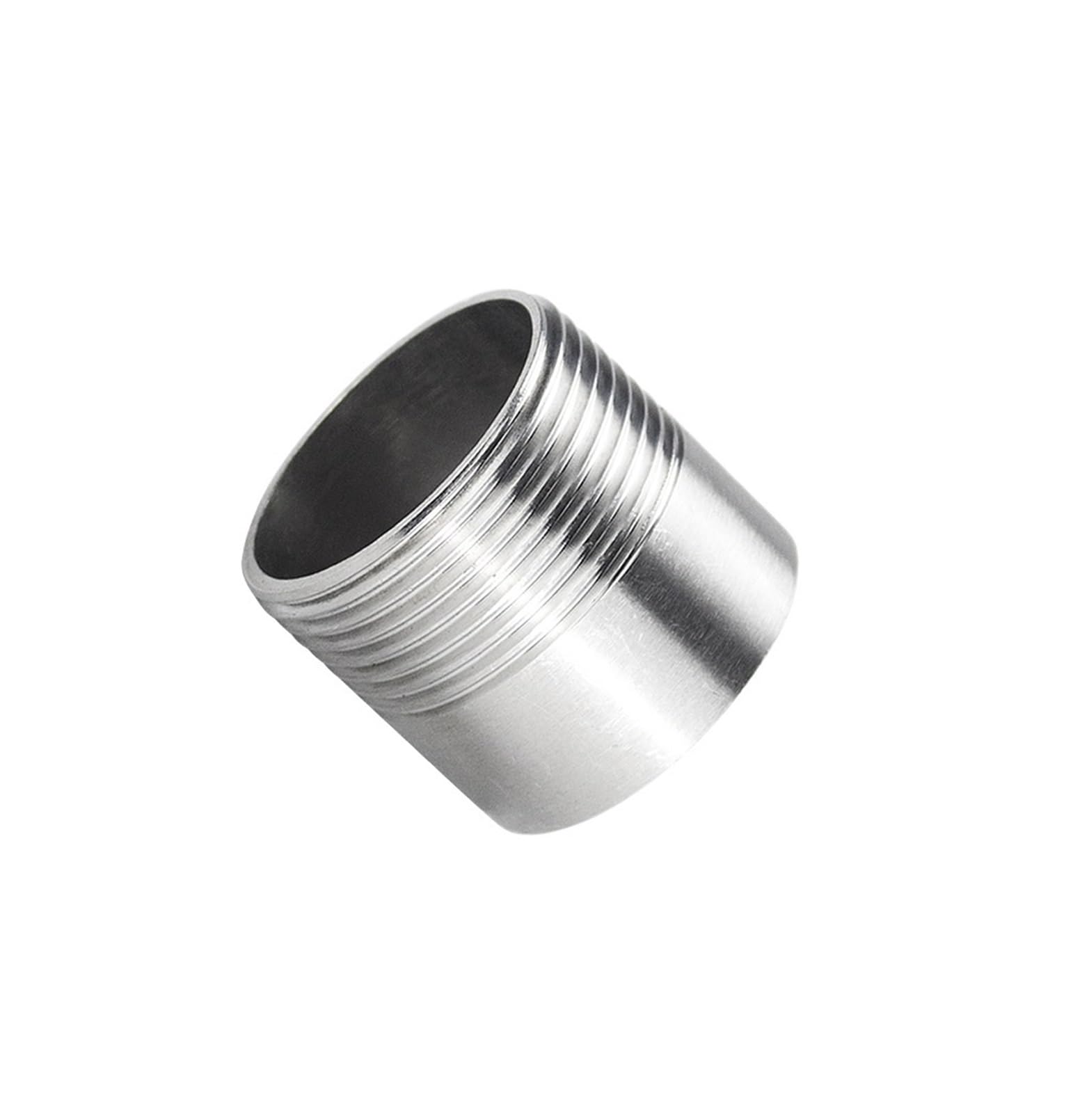 Manguito G1-1/2 de acero inoxidable 304 con rosca externa para alta resistencia soldada