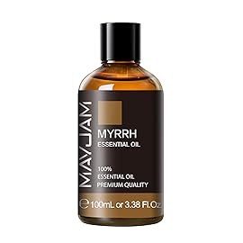 Myrrh Essential Oil 100ML/3.38FL.OZ, MAYJAM Premium Myrrh Oil Essential Oils with Glass Dropper, Great for Diffuser and Candle Making