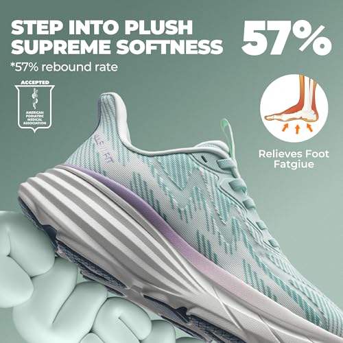 Image of ALLSWIFIT Women's Slip On Walking Shoes Hands-Free Cushion Running Tennis ActiveSolid Non-Slip Comfortable Workout Gym Athletic Fashion Sneakers