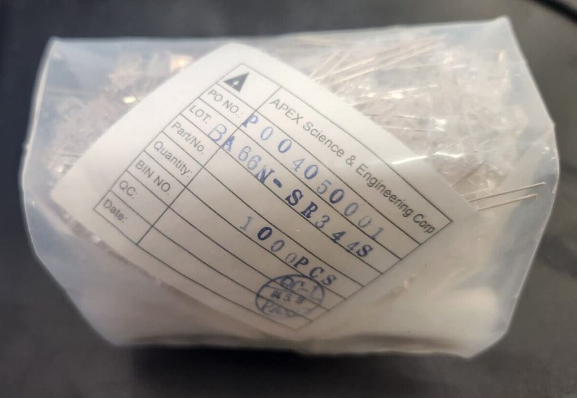 (1 PC) BA66N-SR344 Compatible with APEX LED RETTANGOLARE SENZA FL