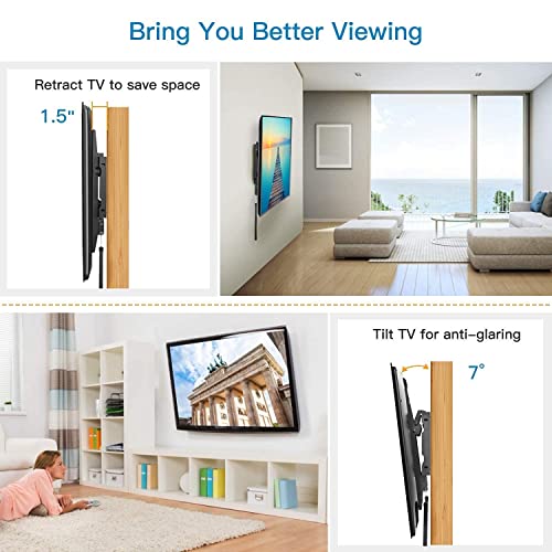 Pipishell Large Tilt Tv Wall Mount Kit For 37-75Inch Tvs, Max Vesa 600X400Mm Holds Up To 132Lbs, Pipishell Xl Fixed Tv Wall Mount For Most 42-90 Inch Tvs Up To Vesa 800X600Mm And 132Lbs #TOP1