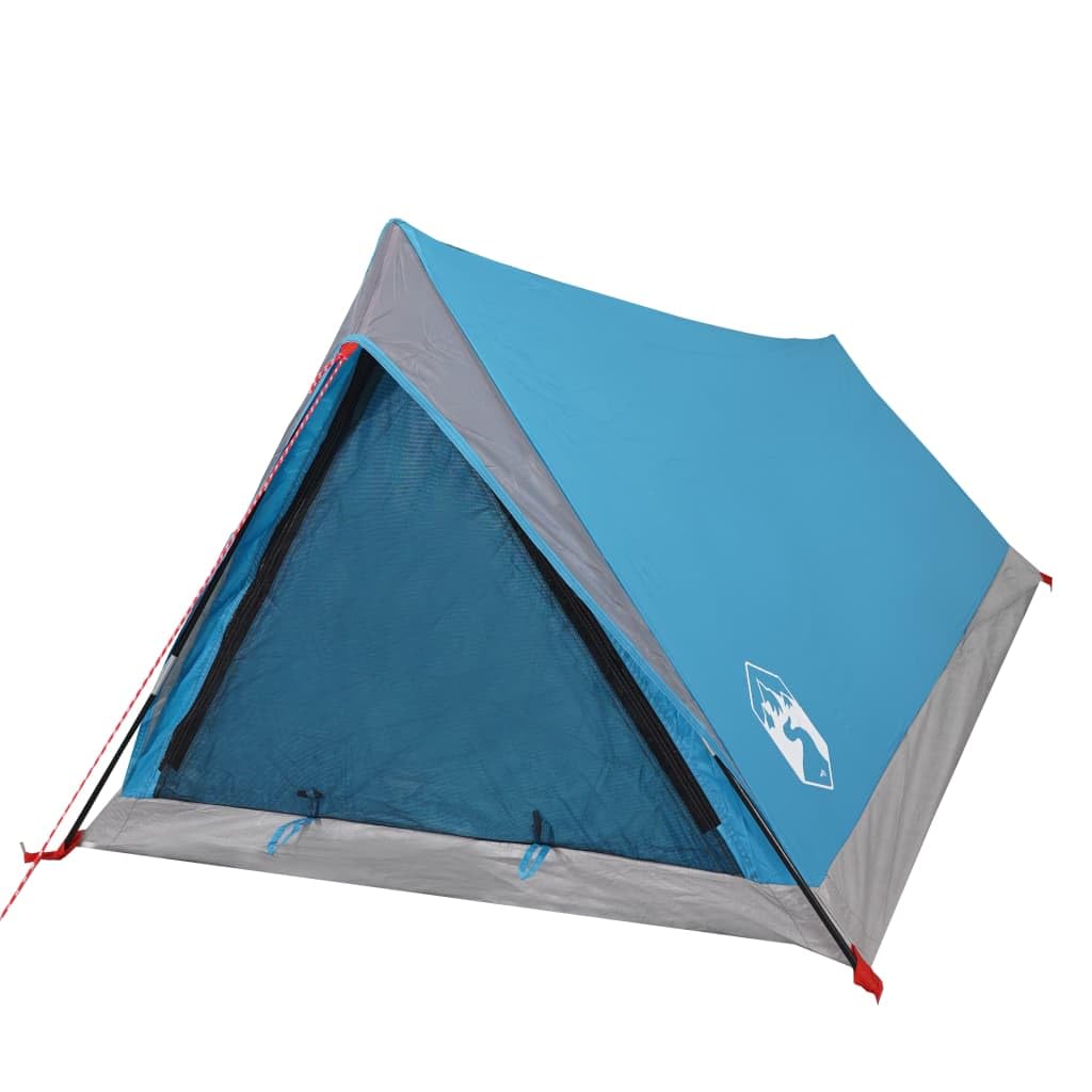 Tidyard Campingzelt 2 Personen Camping Zelte für Familie, Trekking, Outdoor, Festival, Blau 200x120x88/62 cm 185T TAFT Sport & Freizeit
