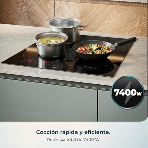 Placa de inducción flexible Cecotec con bloqueo infantil KidBlock para tu tranquilidad 4