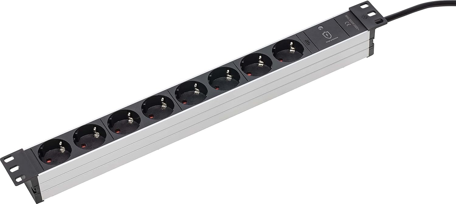 Detector de Humo X-Sense XS01-M ProConnected con estación Base SBS50 y as - Regleta de enchufes Schwabe de 8 vías 19" Rack