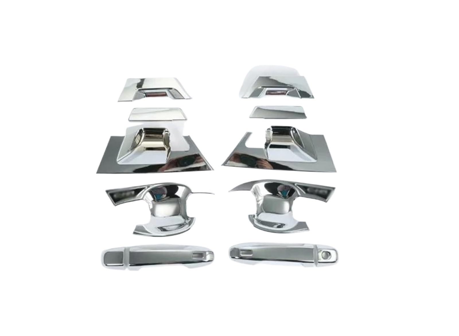 Hckclmbmzw Style1 For Toyota C-Hr Chr （Ax10 2019 2020 Chromium Styling Car Abs Chrome Door Handle Bowl Cover Cup Cavity Trim Insert Door Handle Cover(Style1)