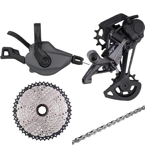 GAREGEAR M8100 12s Groupset 1x12s (SHIFTER + DERAILLEUR + CHAIN + CASSETTE) Set, 12 Speed Shifter Lever SL-M8100-R, 12 Speed Derailleur RD-M8100, Pro 12 Speed MTB Groupset (50T Group)
