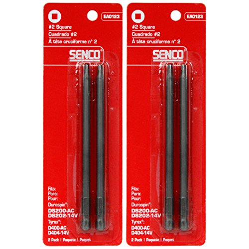 Senco EA0123 DuraSpin #2 Square Bits for DS200 (2 - 2 Packs)