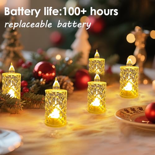 24 velas votivas LED intermitentes electrónicas decorativas a pilas 2