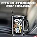 Silver Buffalo Star Wars Chewbacca, Yoda, R2-D2, C-3PO, Princess Leia, Han Solo, Luke Skywalker Double Walled Stainless Steel Tumbler with Handle and Straw, Fits in Standard Cup Holder, 40 Ounces